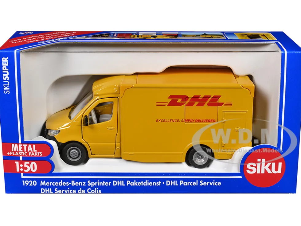 Mercedes-Benz Sprinter Van Yellow "DHL" 1/50 Diecast Model Car by Siku