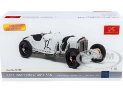 Mercedes Benz SSKL #12 Otto Merz Grand Prix Germany 1931 Limited Edition 600 pieces Worldwide 1/18 Diecast Model Car CMC M-189