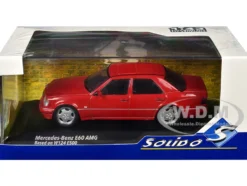 1994 Mercedes-Benz (W124) E60 AMG Signal Red 1/43 Diecast Model Car by Solido