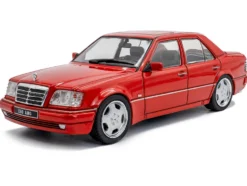 1994 Mercedes-Benz (W124) E60 AMG Signal Red 1/43 Diecast Model Car by Solido