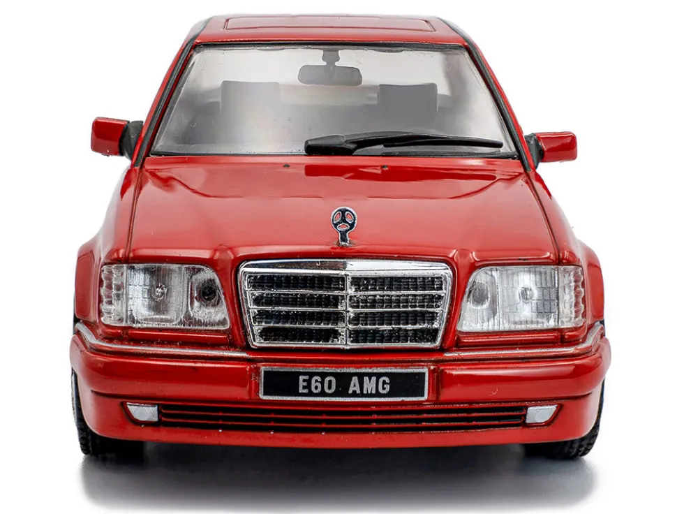 1994 Mercedes-Benz (W124) E60 AMG Signal Red 1/43 Diecast Model Car by Solido