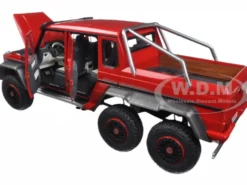 Mercedes G63 AMG 6X6 Red 1/18 Model Car Autoart 76304