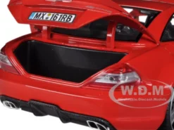 Mercedes SL65 AMG Black Series (R230) Red 1/18 Diecast Model Car Motormax 79161