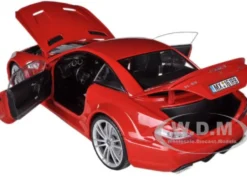 Mercedes SL65 AMG Black Series (R230) Red 1/18 Diecast Model Car Motormax 79161