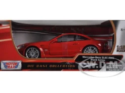Mercedes SL65 AMG Black Series (R230) Red 1/18 Diecast Model Car Motormax 79161