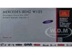 Mercedes W125 #4 Richard Seaman 1937 GP Donington Limited to 1000pc Worldwide 1/18 Diecast Model Car CMC 116