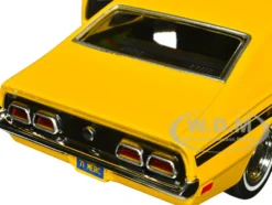 1971 Mercury Comet GT Yellow with Black Stripes Forgotten Classics Series 1/24 Diecast Model Car Motormax 79047Y
