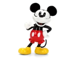1951 Mercury Coupe Black with Flame Graphics and Red Interior and Mickey Mouse Diecast Figure
