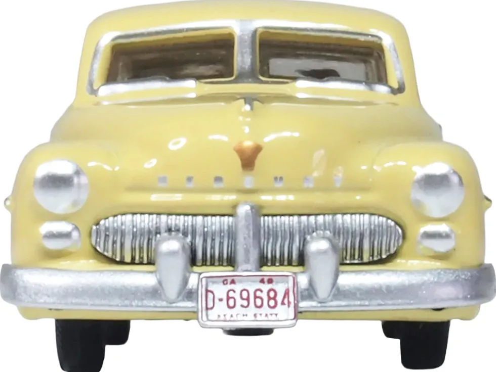 1949 Mercury 8 Coupe Calabash Yellow 1/87 (HO) Scale Diecast Model Car by Oxford Diecast