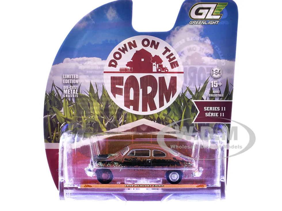 1949 Mercury Eight "Barn Find" Brown (Rusted) "Down on the Farm" Series 11 1/64 Diecast Model by Greenlight