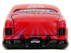 1951 Mercury Matt Red with Purple Stripes and Creep Diecast Figure "Creepshow" (1982) Movie "Hollywood Rides" Series 1/24 Diecast Model Car by Jada