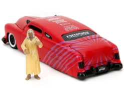 1951 Mercury Matt Red with Purple Stripes and Creep Diecast Figure