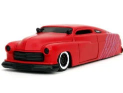 1951 Mercury Matt Red with Purple Stripes and Creep Diecast Figure
