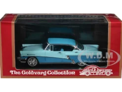 1956 Mercury Montclair Phaeton Lauderdale Blue and Niagara Blue with Blue Interior Limited Edition to 200 pieces Worldwide 1/43 Model Car by Goldvarg Collection