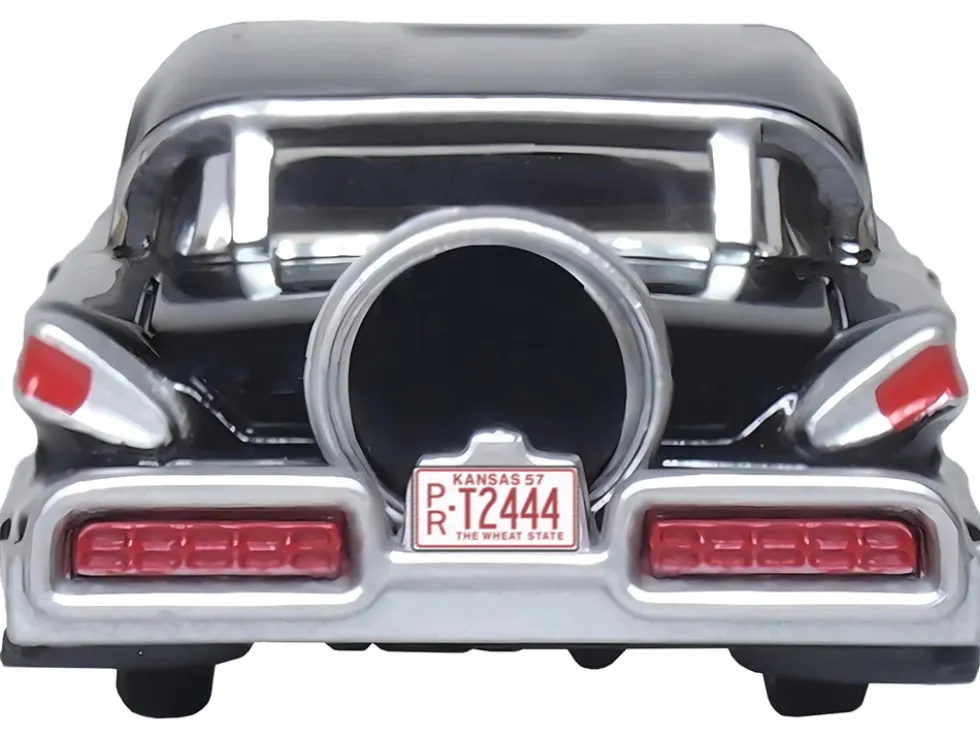 1957 Mercury Montclair Tuxedo Black 1/87 (HO) Scale Diecast Model Car Oxford Diecast 87MT57005
