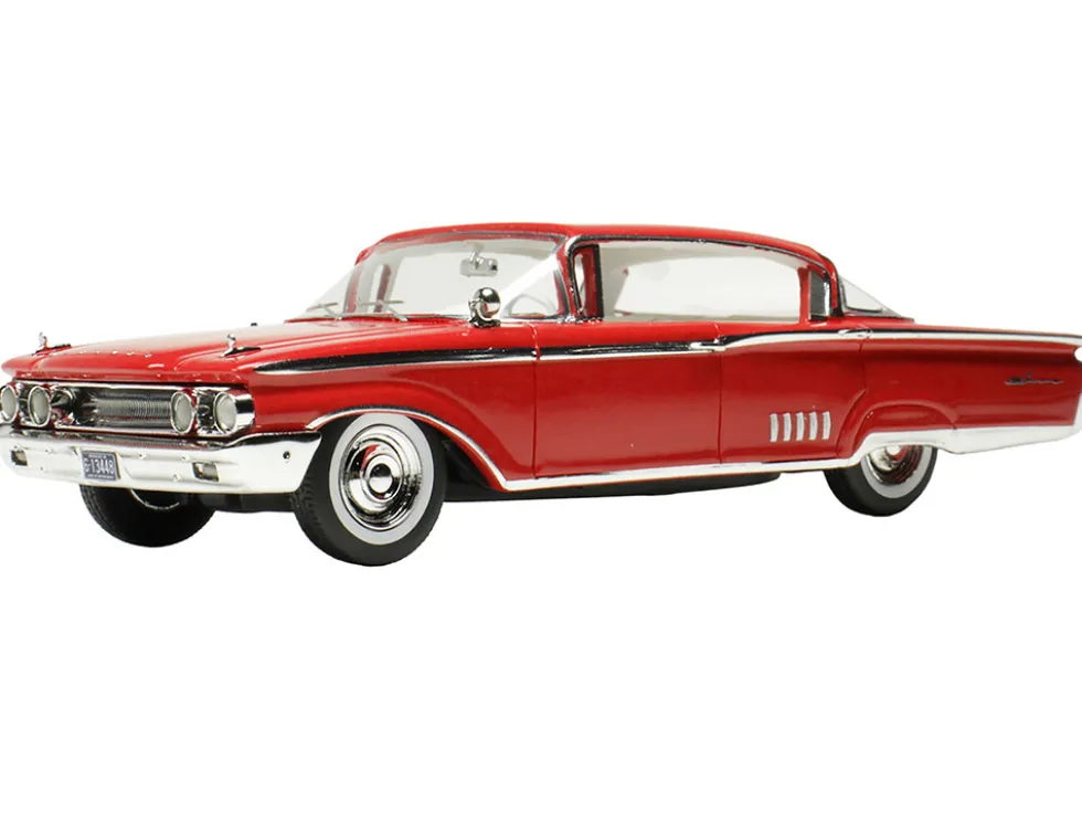 1960 Mercury Park Lane 4 Door Sedan Signal Red with White Interior Limited Edition to 200 pieces Worldwide 1/43 Model Car by Goldvarg Collection