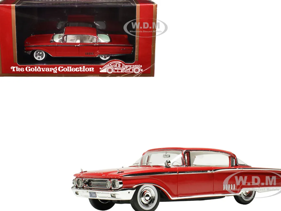 1960 Mercury Park Lane 4 Door Sedan Signal Red with White Interior Limited Edition to 200 pieces Worldwide 1/43 Model Car by Goldvarg Collection
