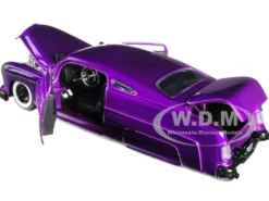 1951 Mercury Purple with Flames Big Time Kustoms 1/24 Diecast Model Car Jada 99061