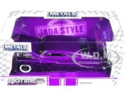 1951 Mercury Purple with Flames Big Time Kustoms 1/24 Diecast Model Car Jada 99061