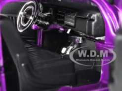 1951 Mercury Purple with Flames Big Time Kustoms 1/24 Diecast Model Car Jada 99061