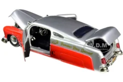 1951 Mercury Silver Red #626 Holley Bomber Bros Special Bigtime Muscle 1/24 Diecast Model Car Jada 31454
