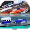 1950 Mercury with Alameda Trailer Blue / White Tow & Go 1/64 Diecast Model Maisto 15368-G