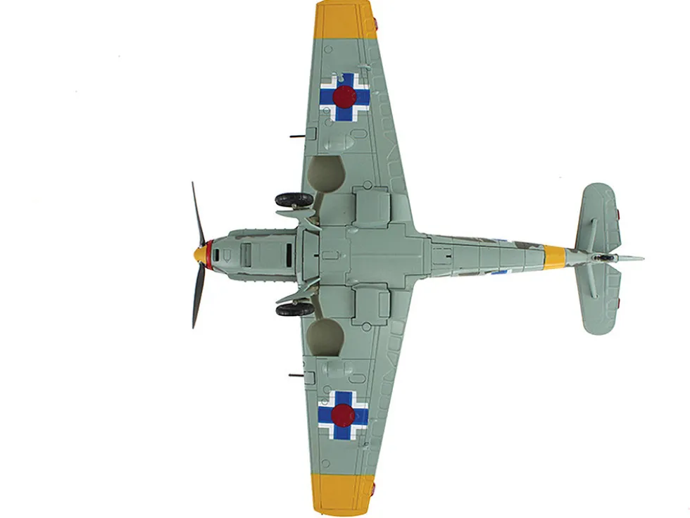 Messerschmitt Bf 109E-3 Fighter Aircraft "White 2, Jan Reznak, 13.(slow)/JG 52, Kraznodar, USSR" (1943) German Luftwaffe "Air Power Series" 1/48 Diecast Model by Hobby Master