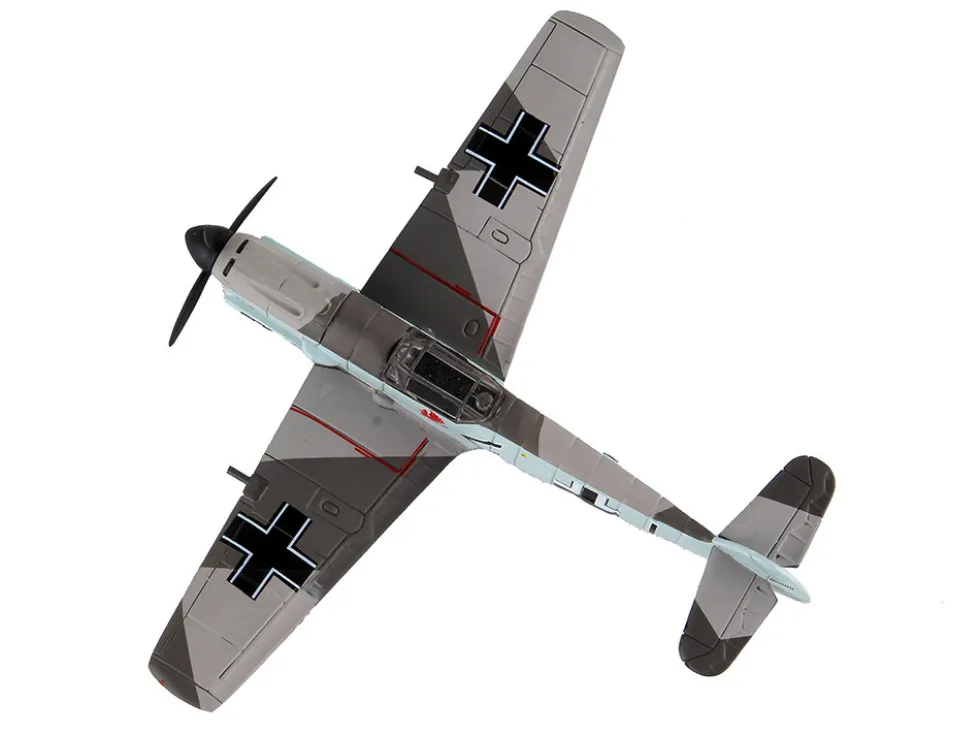 Messerschmitt Bf 109 Fighter Aircraft Black 1 Ace Adolf Galland German Luftwaffe 1/87 Diecast Model Airplane Postage Stamp PS5336-5