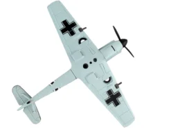 Messerschmitt Bf 109 Fighter Aircraft Black 1 Ace Adolf Galland German Luftwaffe 1/87 Diecast Model Airplane Postage Stamp PS5336-5