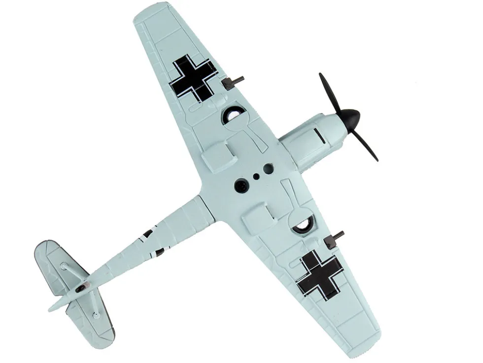 Messerschmitt Bf 109 Fighter Aircraft Black 1 Ace Adolf Galland German Luftwaffe 1/87 Diecast Model Airplane Postage Stamp PS5336-5
