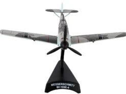 Messerschmitt Bf 109 Fighter Aircraft Black 1 Ace Adolf Galland German Luftwaffe 1/87 Diecast Model Airplane Postage Stamp PS5336-5