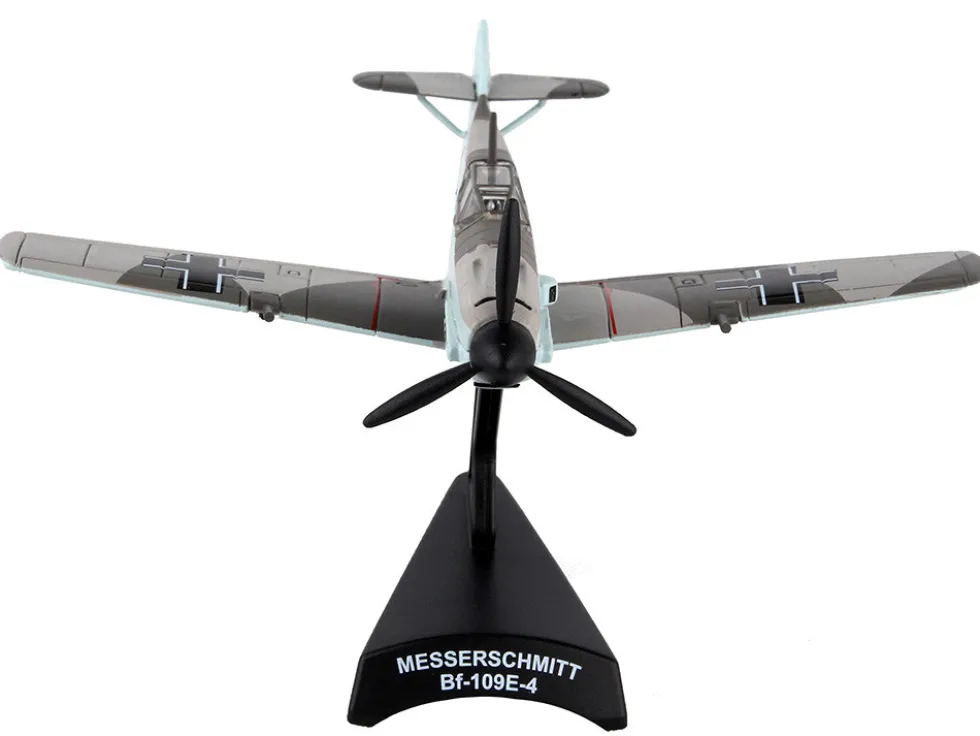 Messerschmitt Bf 109 Fighter Aircraft Black 1 Ace Adolf Galland German Luftwaffe 1/87 Diecast Model Airplane Postage Stamp PS5336-5
