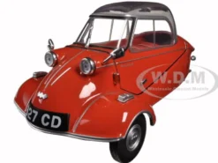Messerschmitt KR200 Bubble Car Sardinian Red 1/18 Diecast Model Car Oxford Diecast 18MBC001