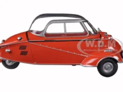 Messerschmitt KR200 Bubble Car Sardinian Red 1/18 Diecast Model Car Oxford Diecast 18MBC001