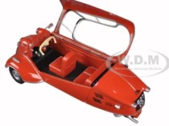 Messerschmitt KR200 Bubble Car Sardinian Red 1/18 Diecast Model Car Oxford Diecast 18MBC001