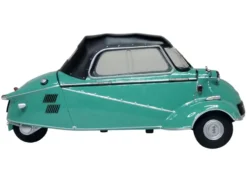 Messerschmitt KR200 Bubble Car Turkish Green with Black Top 1/18 Scale Diecast Model Car by Oxford Diecast