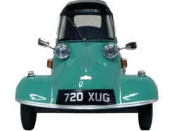 Messerschmitt KR200 Bubble Car Turkish Green with Black Top 1/18 Scale Diecast Model Car by Oxford Diecast