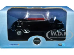 Messerschmitt KR200 Bubble Top Black Red Interior 1/18 Diecast Model Car Oxford Diecast 18MBC007
