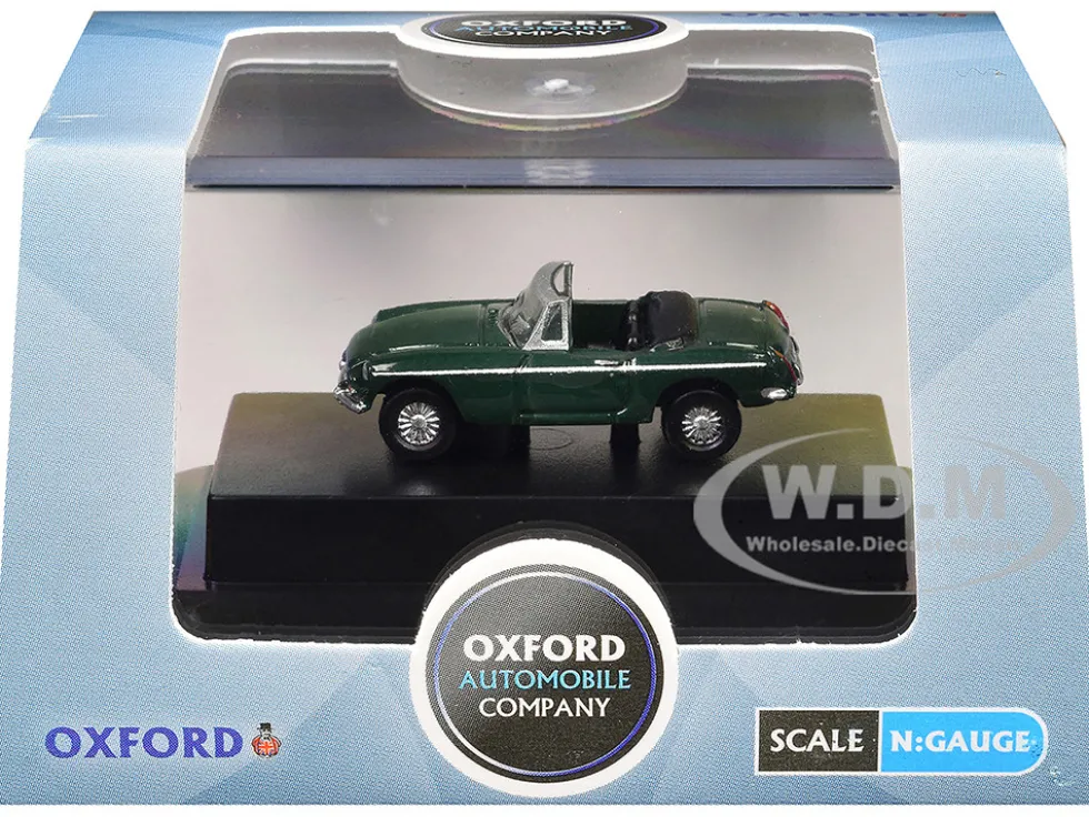MG MGB Roadster RHD (Right Hand Drive) British Racing Green 1/148 (N) Scale Diecast Model Car by Oxford Diecast