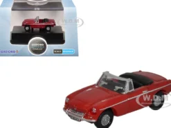 MG MGB Roadster RHD (Right Hand Drive) Tartan Red 1/148 (N) Scale Diecast Model Car by Oxford Diecast