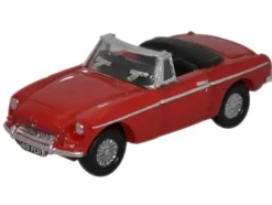 MG MGB Roadster RHD (Right Hand Drive) Tartan Red 1/148 (N) Scale Diecast Model Car by Oxford Diecast
