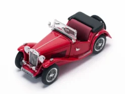 MGTC MG Open No Top Red 1/43 Diecast Model Car Vitesse 29115