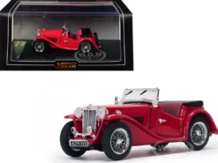 MGTC MG Open No Top Red 1/43 Diecast Model Car Vitesse 29115
