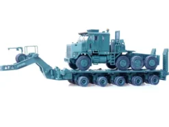 M1070 Heavy Equipment Transporter Army Green Armor Premium Series 1/72 Diecast Model Panzerkampf 12206PB