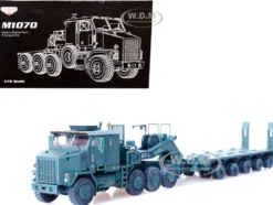 M1070 Heavy Equipment Transporter Army Green Armor Premium Series 1/72 Diecast Model Panzerkampf 12206PB