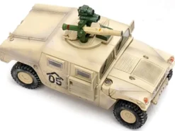 M1046 HUMVEE Tow Missile Carrier Desert Camouflage E Troop 9th Regiment 2nd Brigade Combat Team 3rd Infantry Division Mechanized Iraq 2003 Military Miniature Series 1/64 Diecast Model Panzerkampf 12501AC