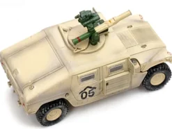 M1046 HUMVEE Tow Missile Carrier Desert Camouflage E Troop 9th Regiment 2nd Brigade Combat Team 3rd Infantry Division Mechanized Iraq 2003 Military Miniature Series 1/64 Diecast Model Panzerkampf 12501AC