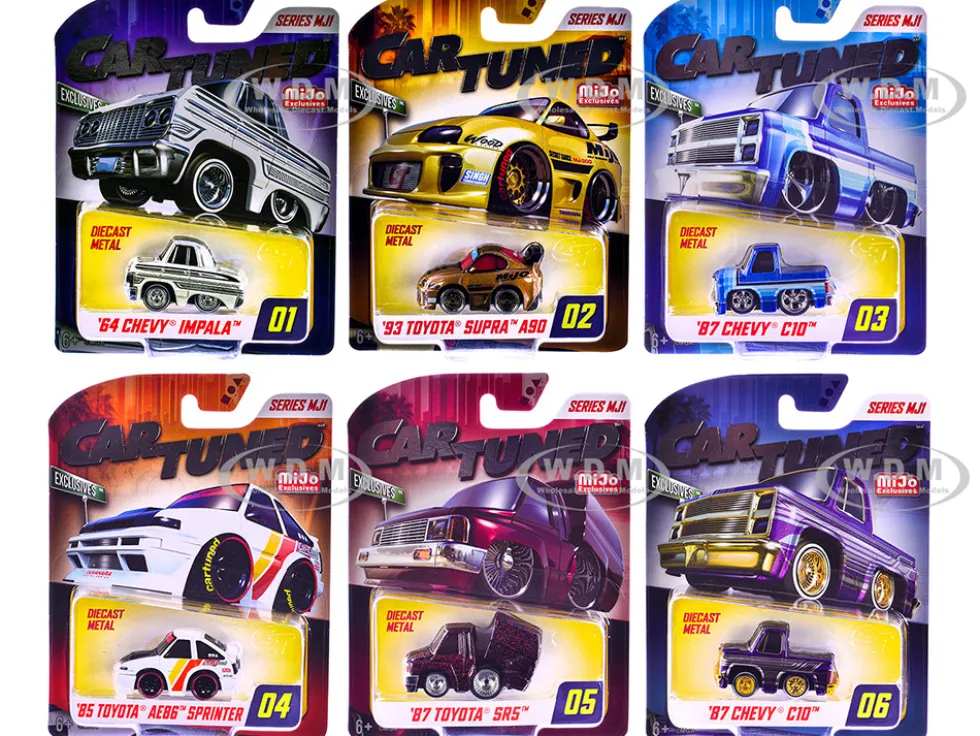 Mijo Exclusives Series MJ1 Set of 6 Pieces Diecast Model Cars by CarTuned