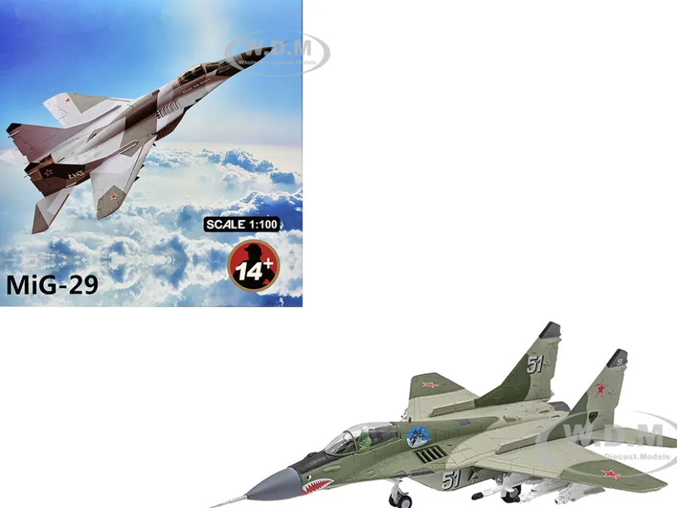 Mikoyan-Gurevich MiG-29 Fighter Aircraft "120th GvIAP, Domna Airfield" (2001) Russian Air Force 1/100 Diecast Model Airplane