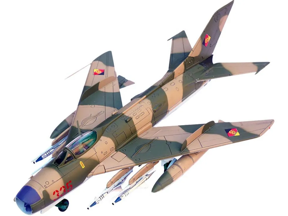 Mikoyan-Gurevich MiG-19PM Farmer-E Fighter Aircraft "Red 335" East German Air Force 1/72 Diecast Model by Panzerkampf